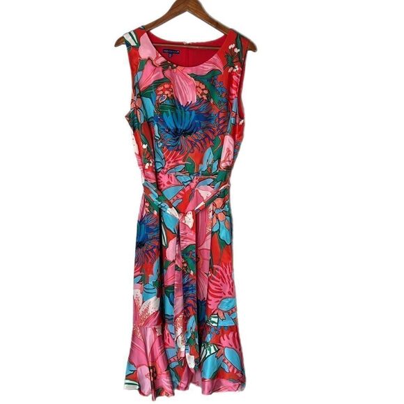 RSVP by Talbots Tropical Floral Fit and Flare Dress - Picture 2 of 7